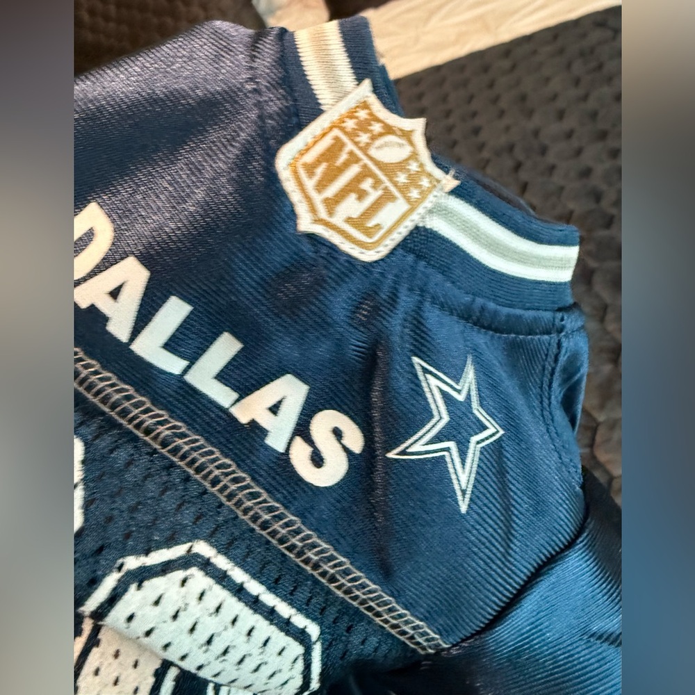 Dog Dallas Cowboys NFL Jersey - Back Length: 15”